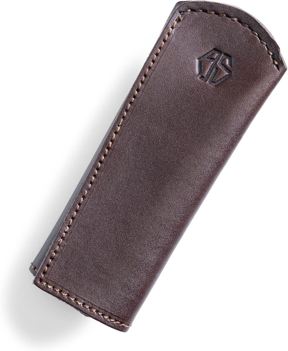 Pannenbeschermer - Bruin - 15,5 cm - Hittebestendige Leren Greepbescherming - Voor Keuken en Camping