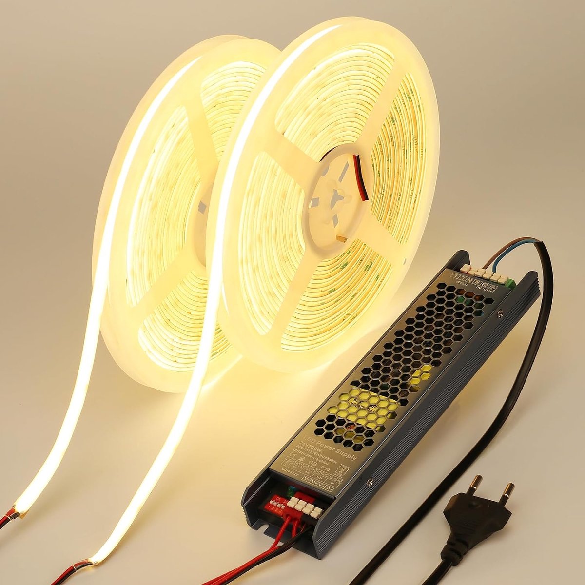 BENLUN Diffuser COB LED Strip Lights Outdoor Waterproof 24V 20m CRI 93 IP67 - ShopVlot