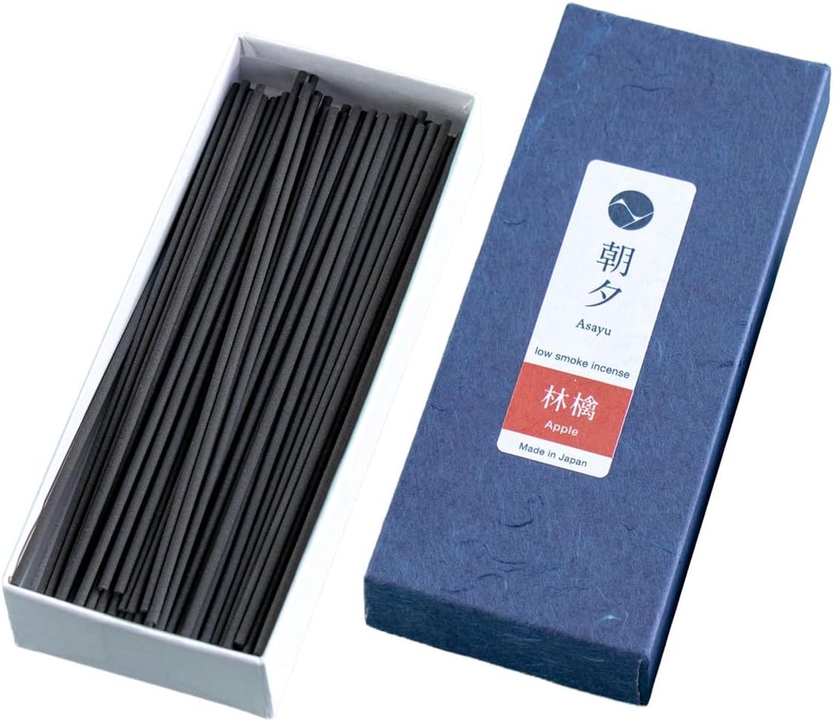 Asayu Japan Wierookstokjes met Weinig Rook – Appel Geur, ca. 40 stokjes (20g) – Made in Japan – Premium Kwaliteit - ShopVlot