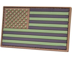 2AFTER1 Multicam OCP USA America PVC Flag Tactical Moral Rubber Fastener Patch - ShopVlot