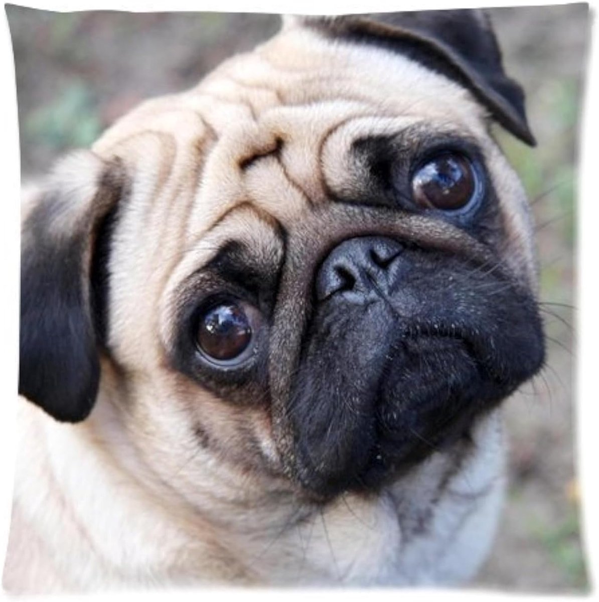 Pillowcase Deco Charming Mops-Dog Sofa Decorative Pillow Case Car Throw Pillow Covers Pillowcases Bedding & Bedding - ShopVlot