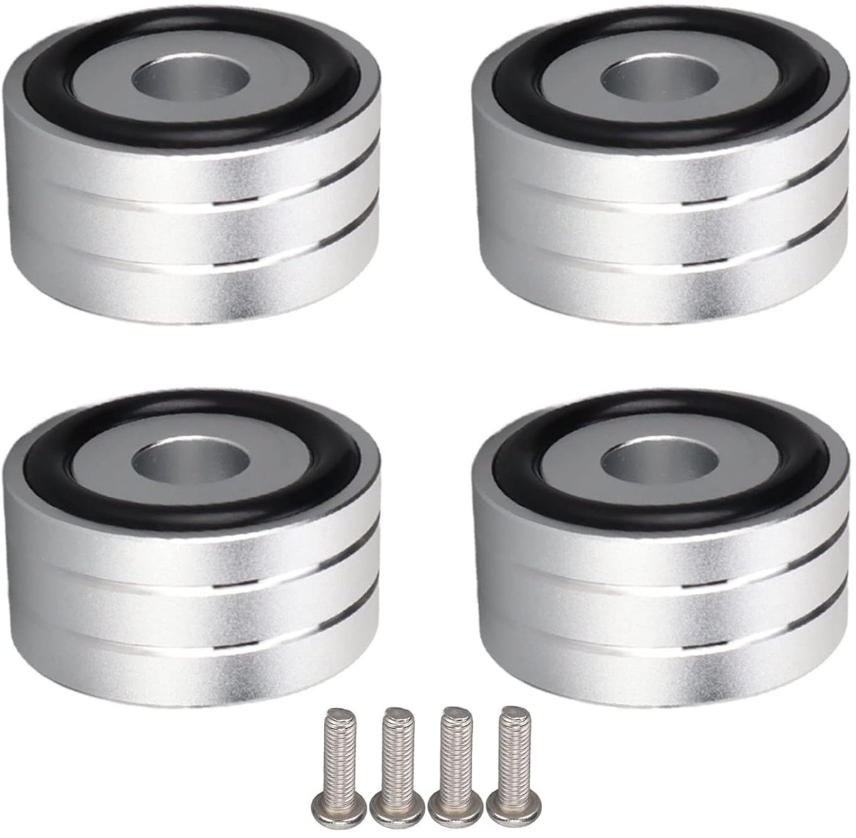 Hifi-luidsprekerpunten 40 x 20 mm - aluminium audio-isolatievoeten - schokdemper - optimale trillingsdemping - ShopVlot