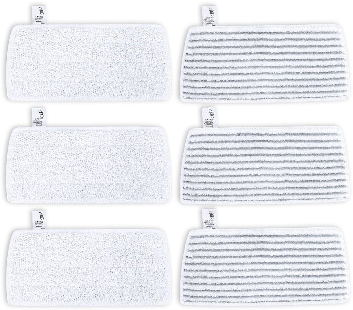 Solidchoice - Reservehoezen voor XXL Stoomreiniger, 3 + 3 Stuks