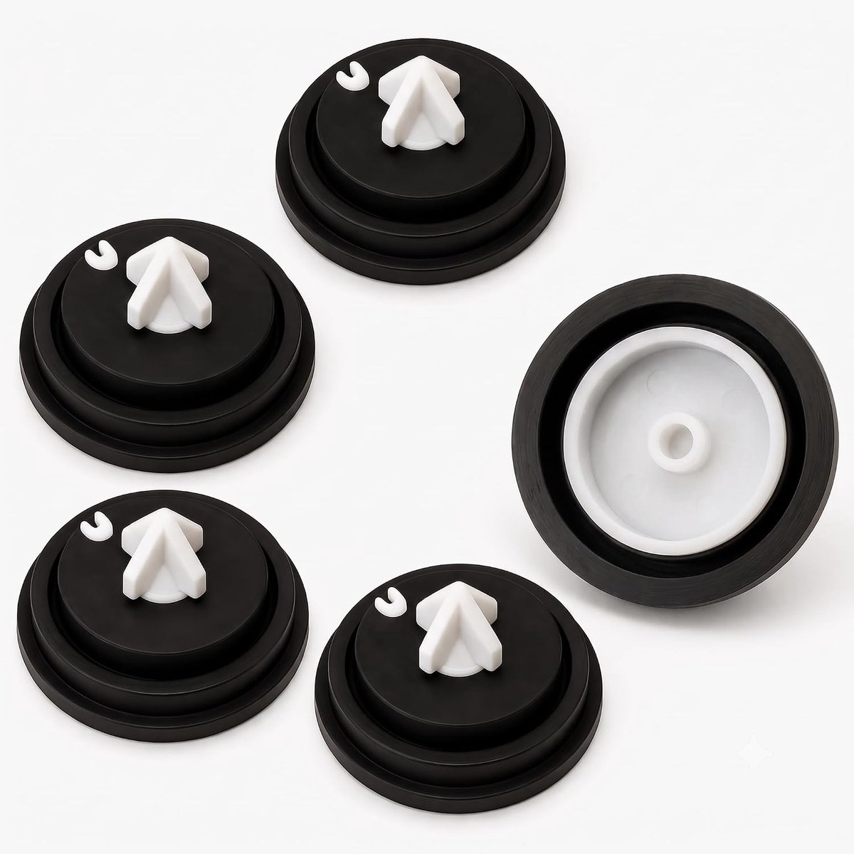 Toilet sink sealing membraan - rubber - vervangingsset voor vul- en drijverventielen - voorkomt waterverspilling - ShopVlot