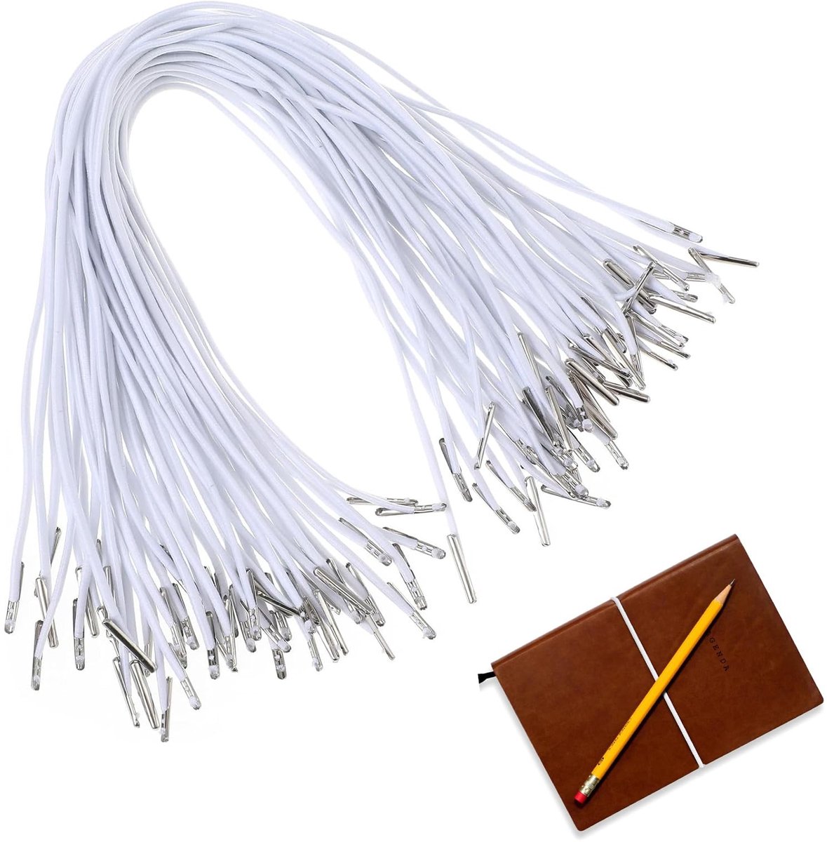 Solidchoice - Set van 50 Elastische Koorden met Metaal Sluiting