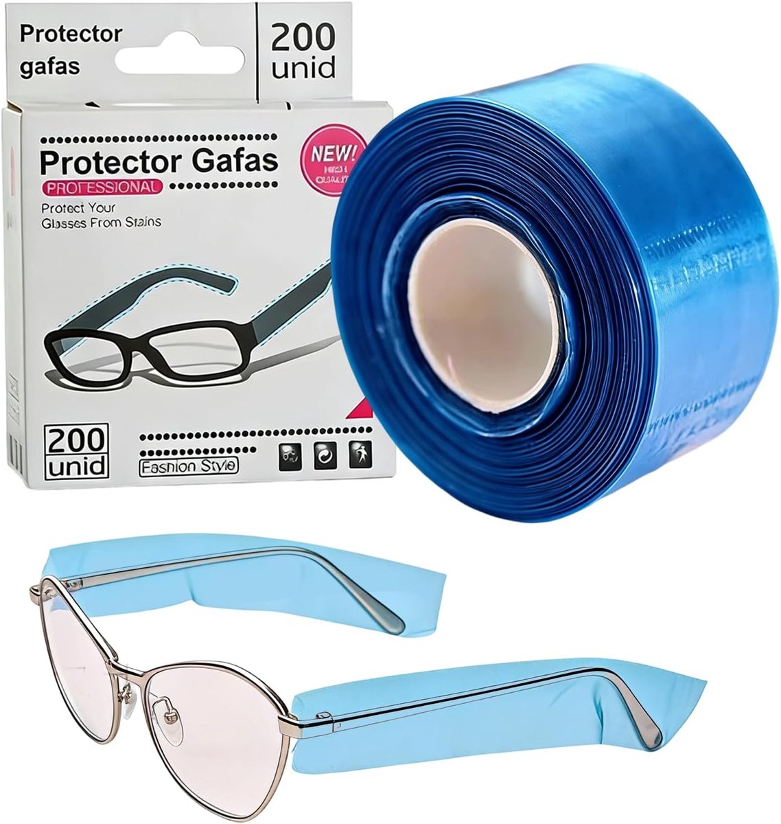 Takkenbescherming 200 stuks - blauw - brilbescherming - haarkleur bescherming - ShopVlot