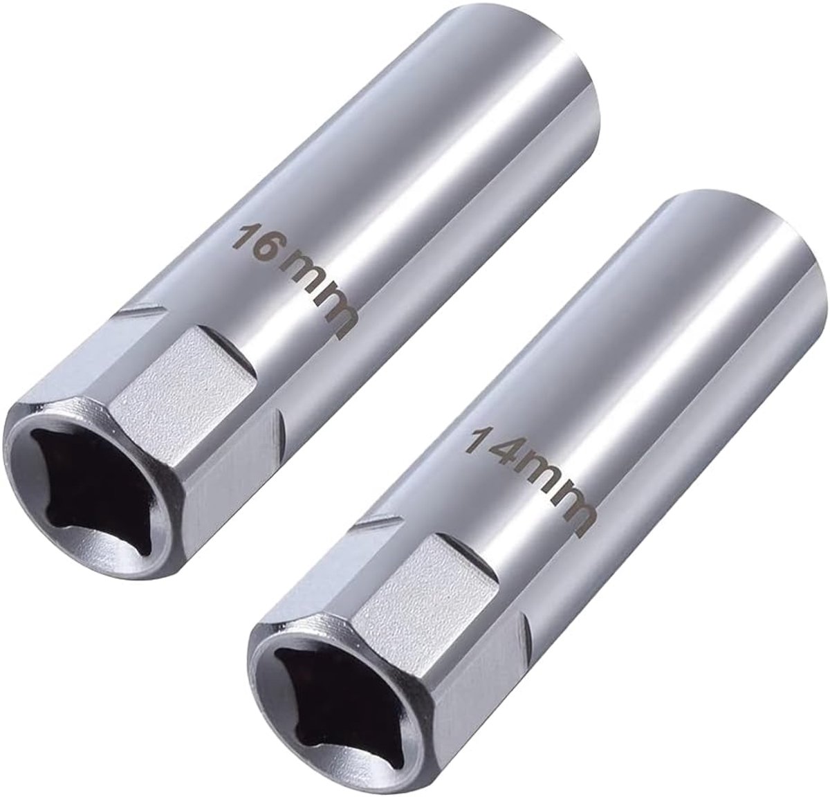 Bougiesleutel set 14 mm 16 mm - 12-kant ontwerp - extra dunwandig - veilige grip - ShopVlot