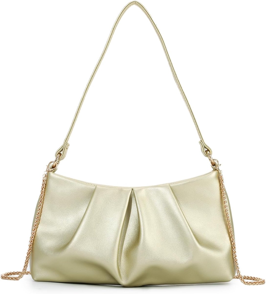 Dames Clutch Elegant Handtas - PU Leer - Vouwbare Dumpling Avondtas - Perfect voor Feestjes - ShopVlot