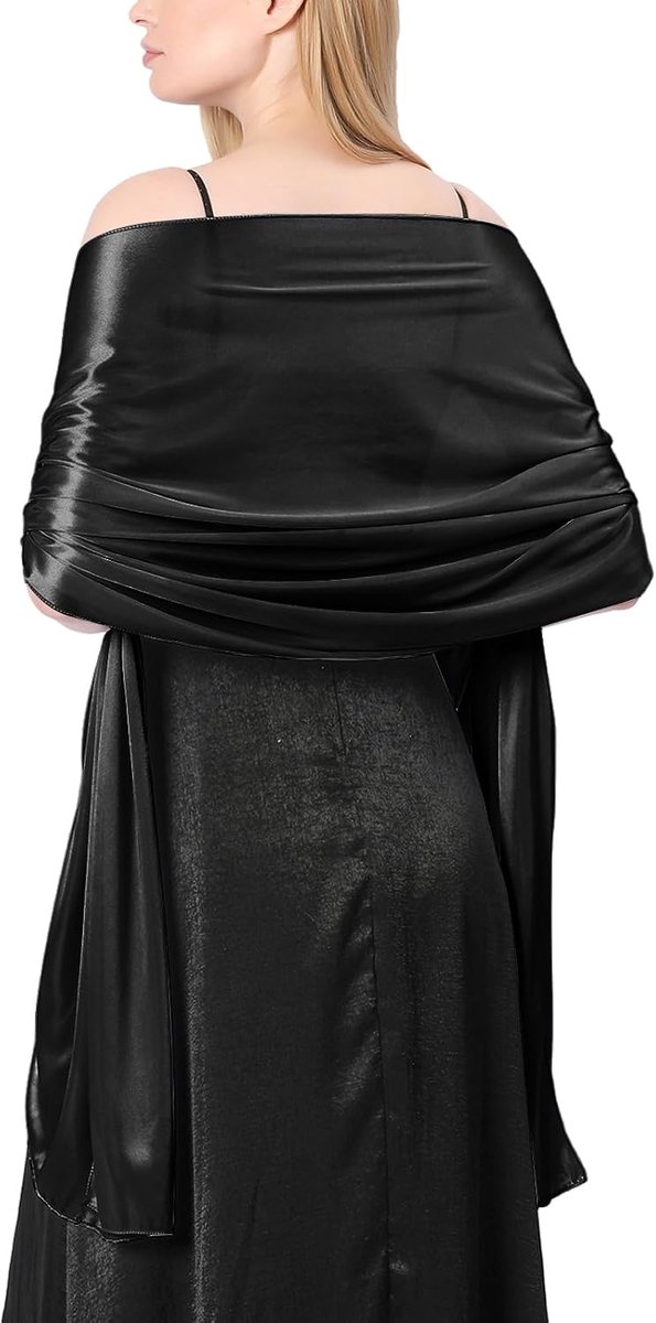Sjaal dames 70x180 cm - zijde satijn - elegant - perfect voor bruiloften - ShopVlot