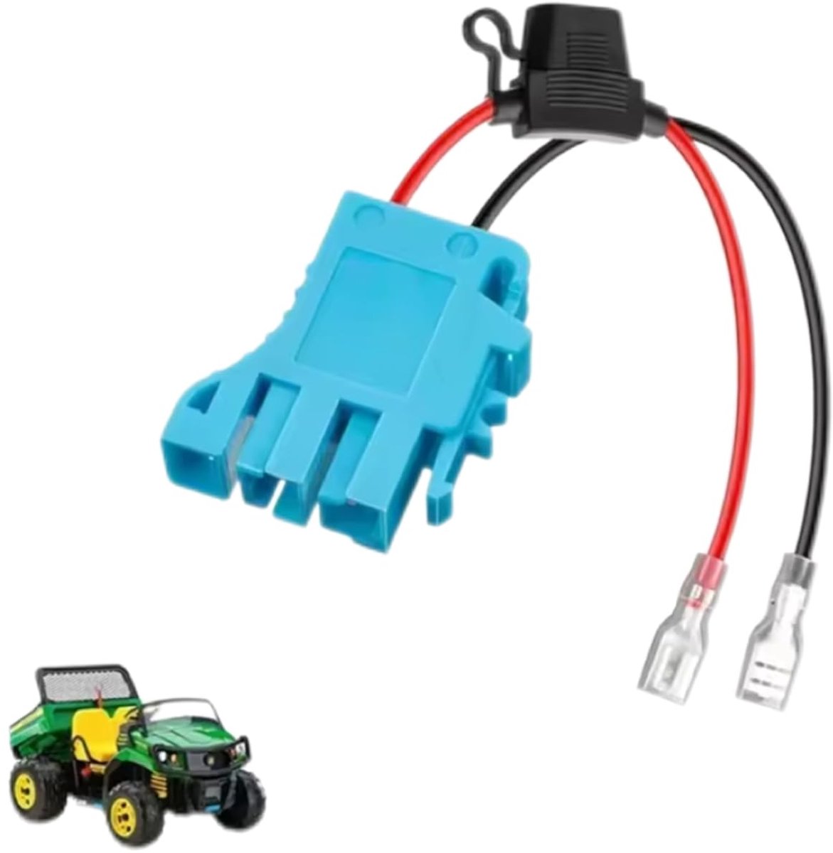 Vervangingskabelconnector met 3 zekeringen - Compatibel met Peg Perego 12V voertuigen - ShopVlot