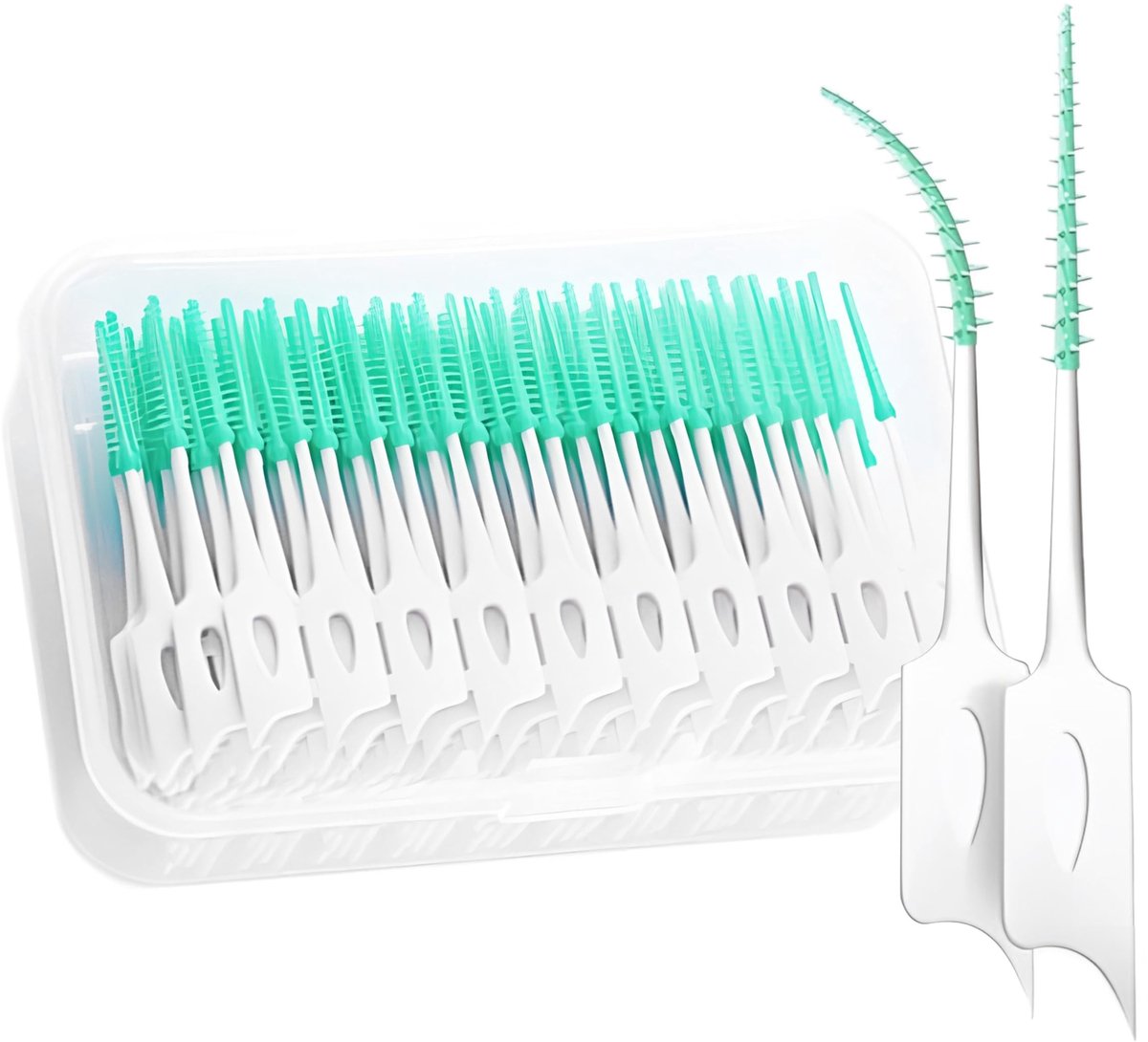 Solidchoice - 300 Stuks Zachte Silicone Interdentale Borstels voor Mondhygiëne