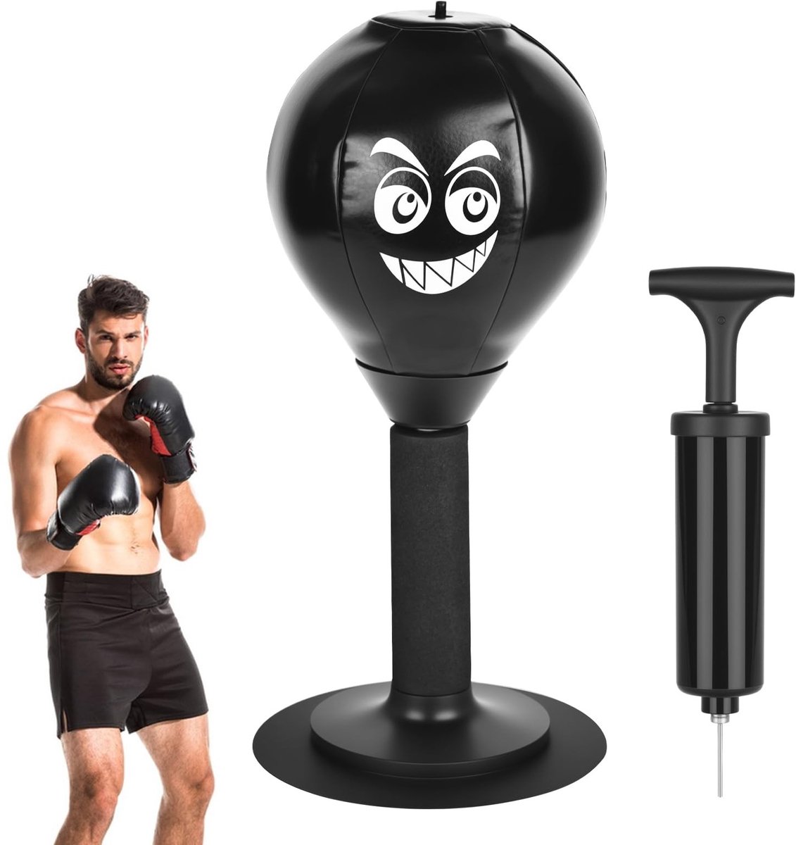Solidchoice - Mini Punching Ball Tafel met Zuignap en Luchtpomp