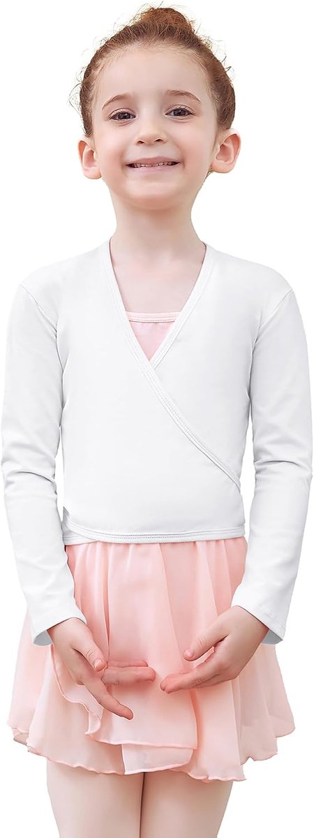 Balletjacke meisjes - katoen - lange mouwen - ideaal voor danslessen - ShopVlot
