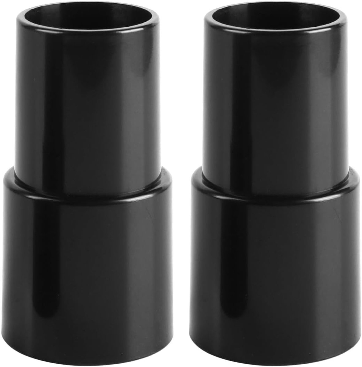 Stofzuigerslangadapterset - Zwart - Universele 32mm naar 35mm - Duurzaam Plastic - Voor Stofzuigers en Elektrisch Gereedschap