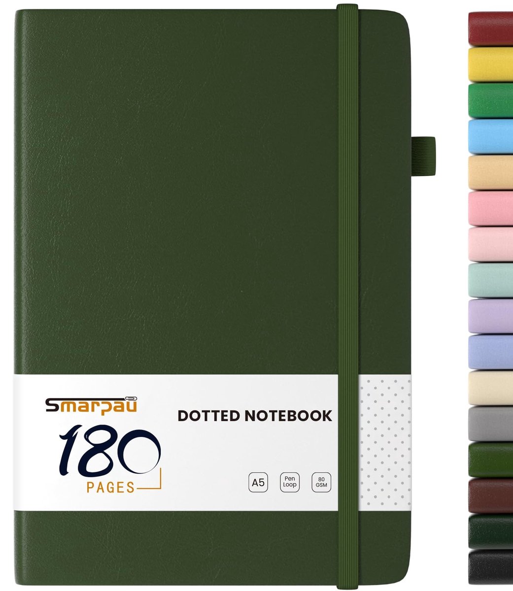Solidchoice - A5 Hardcover Dotted Notitieboek met 180 Pagina's
