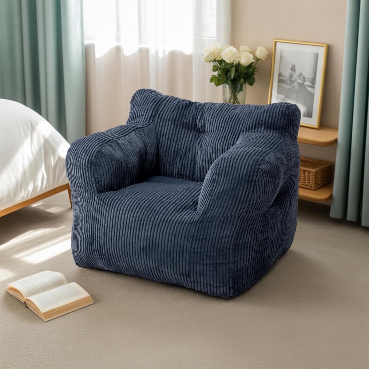 Zitzak voor volwassenen - sponsvulling - ergonomisch design - comfortabel voor woonkamer - ShopVlot