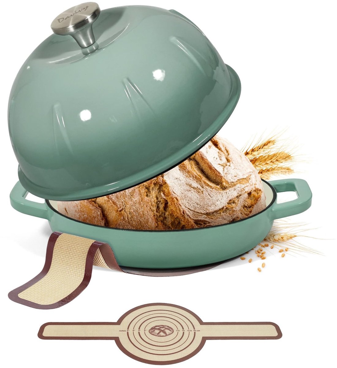 Solidchoice - Gietijzeren Dutch Oven met Koepeldeksel 5 Liter