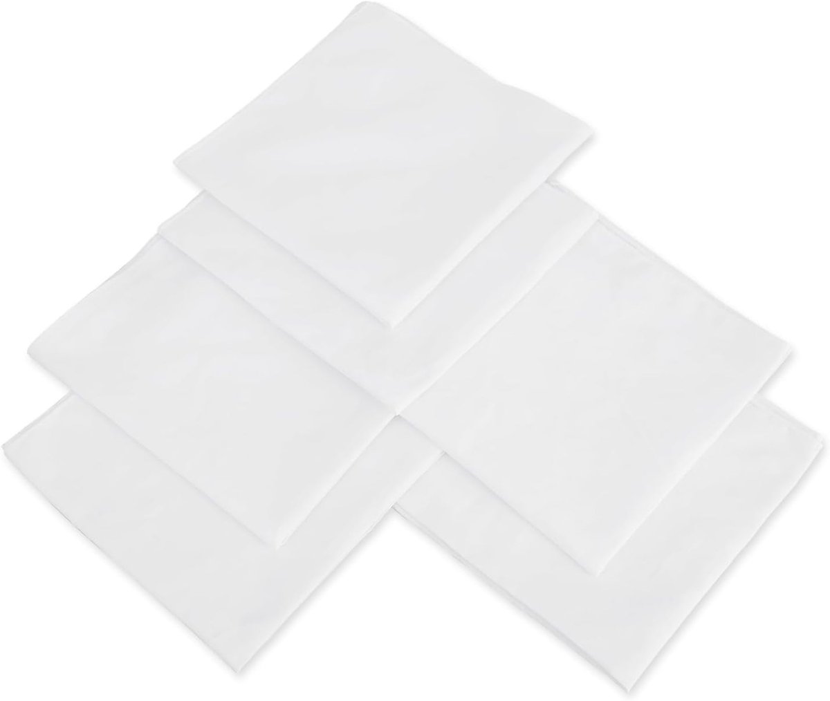 Zijdezakdoeken 6 Pack - Premium Katoen - Zacht Wit - Ideaal voor dagelijks gebruik - ShopVlot