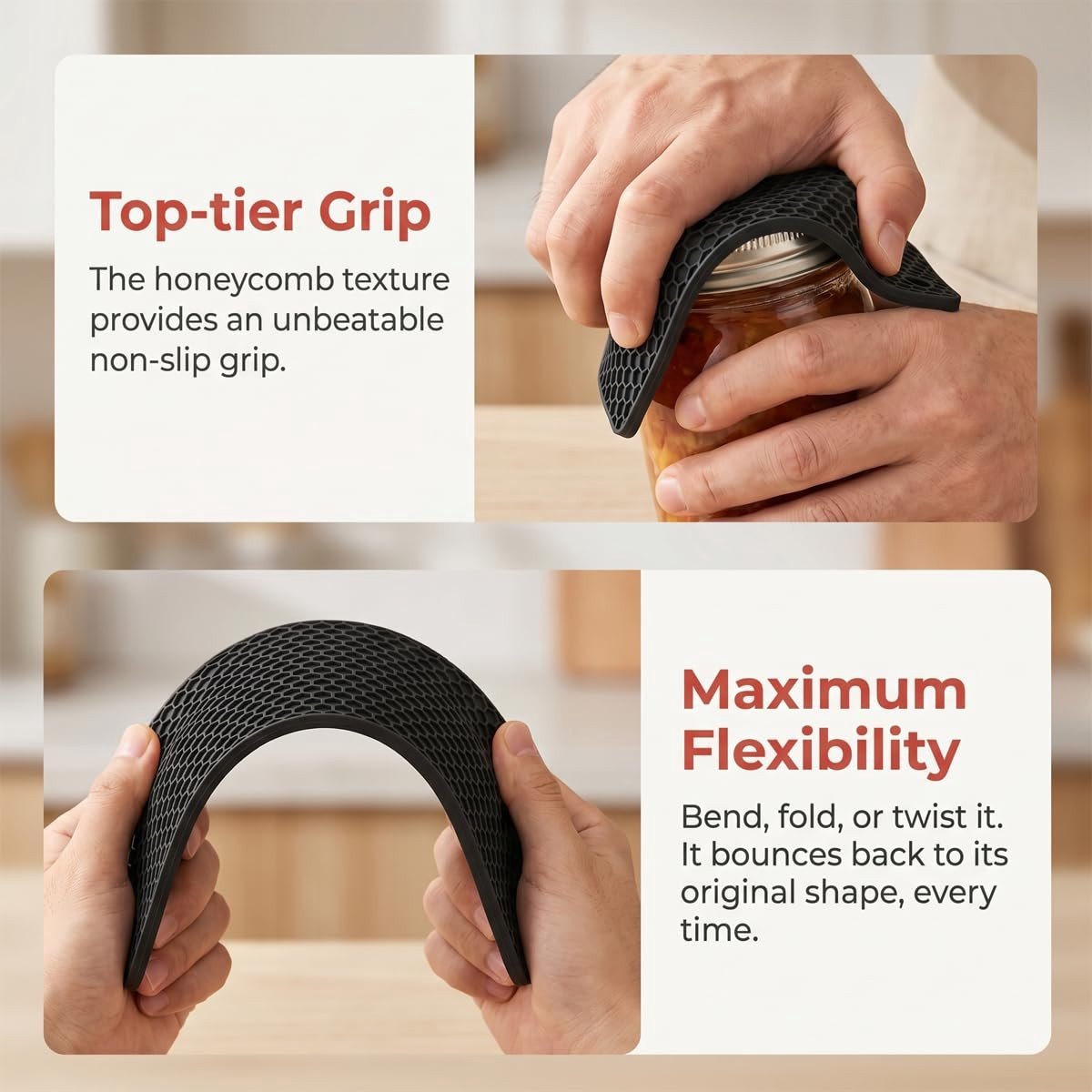 Solidchoice - Set van 4 Hittebestendige Onderzetters voor Potten