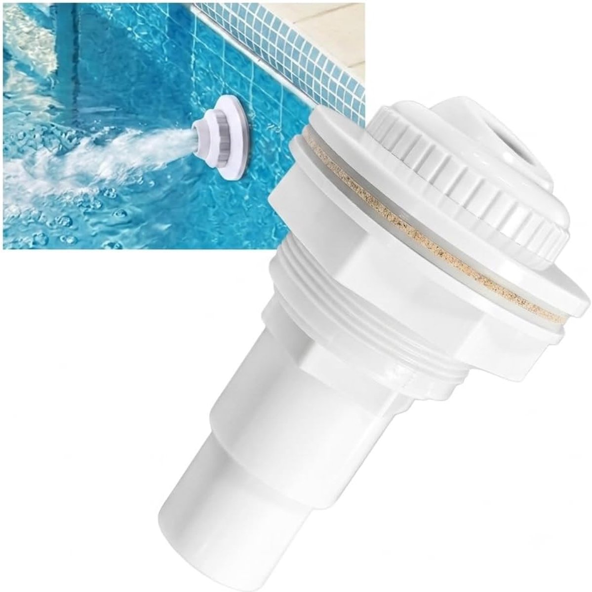 Zwembadaansluiting 360° draaibaar - Pool afsluitklep - Verbeterde watercirculatie - Geschikt voor Hayward SP1023 - ShopVlot