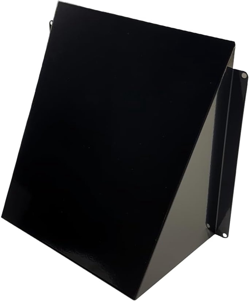 Ventilatierooster 150 mm x 150 mm - Antraciet metaal - Weerbestendige afdekking - Ideaal voor afzuigkap - ShopVlot