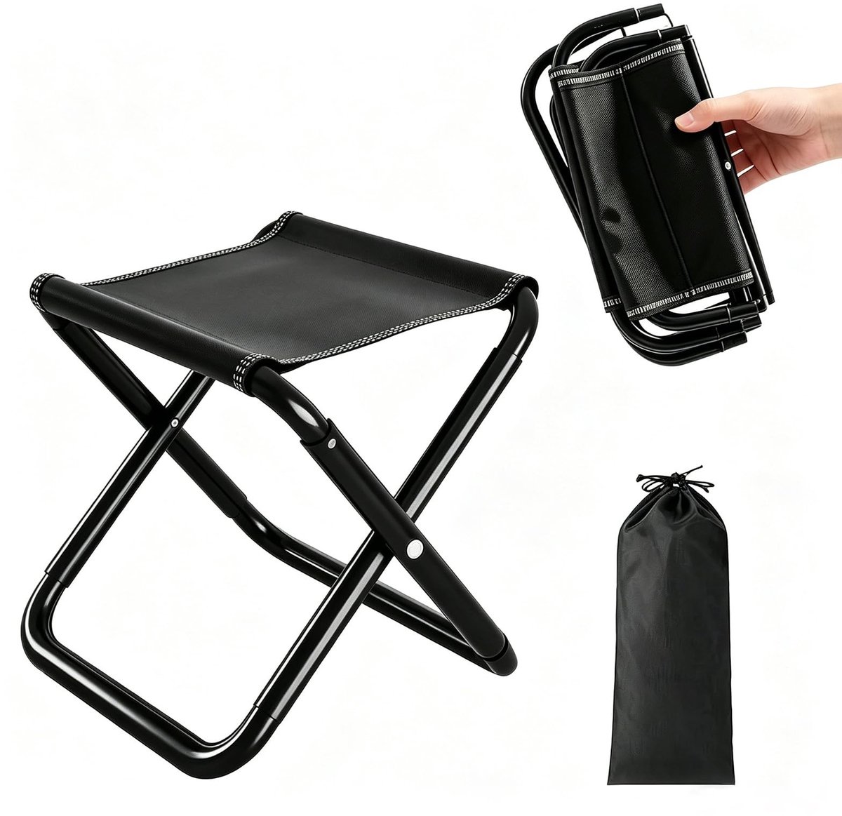 Solidchoice - Draagbare Vouwbare Campingstoel tot 200kg