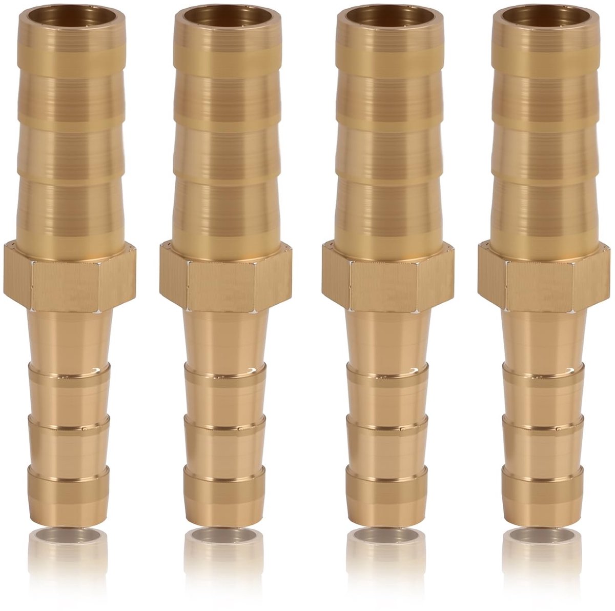 Solidchoice - 4 Stuks Messing Slangadapter voor Diverse Toepassingen