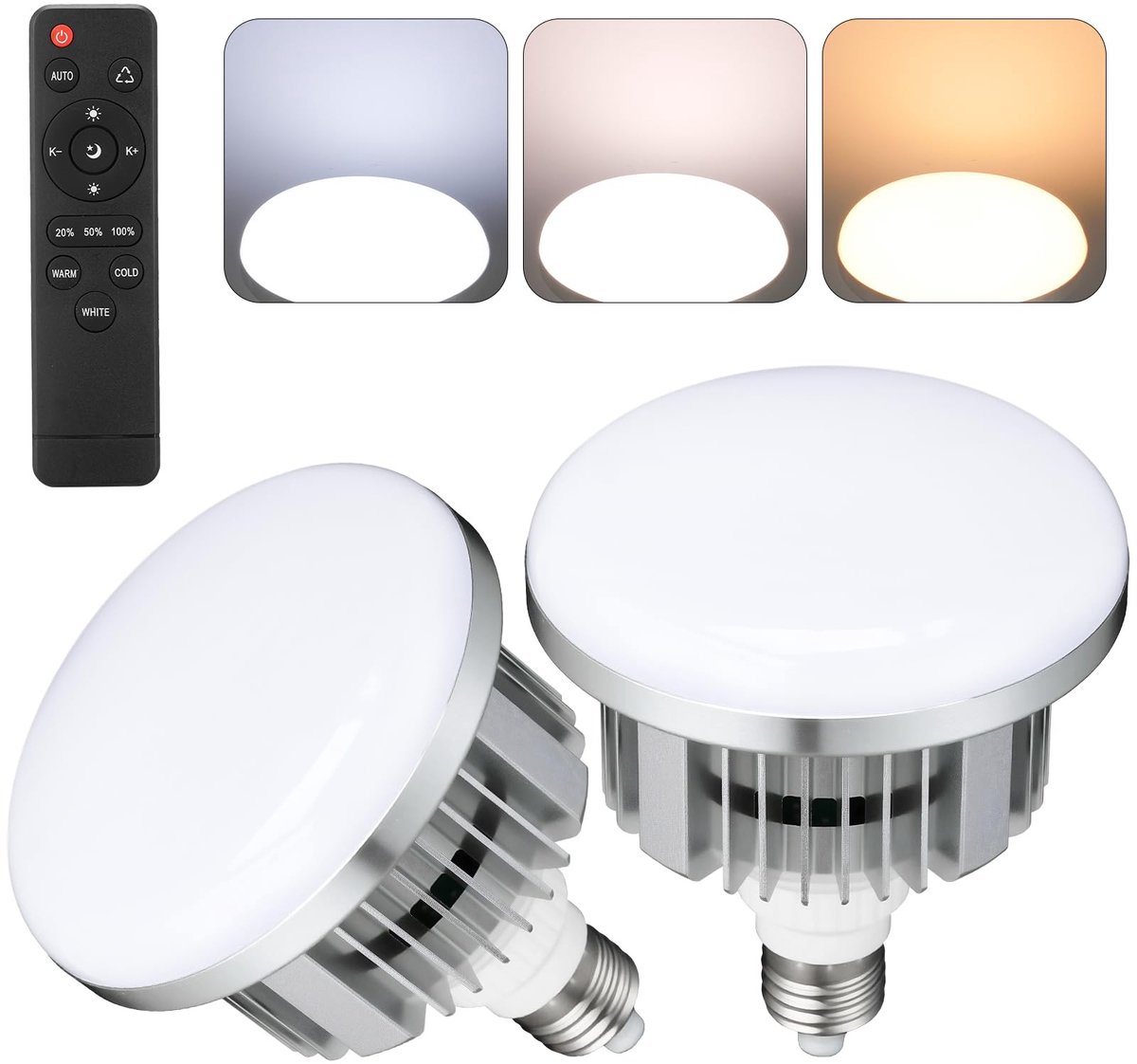 Solidchoice - Set van 2 Dimbare LED Fotostudio Lampen