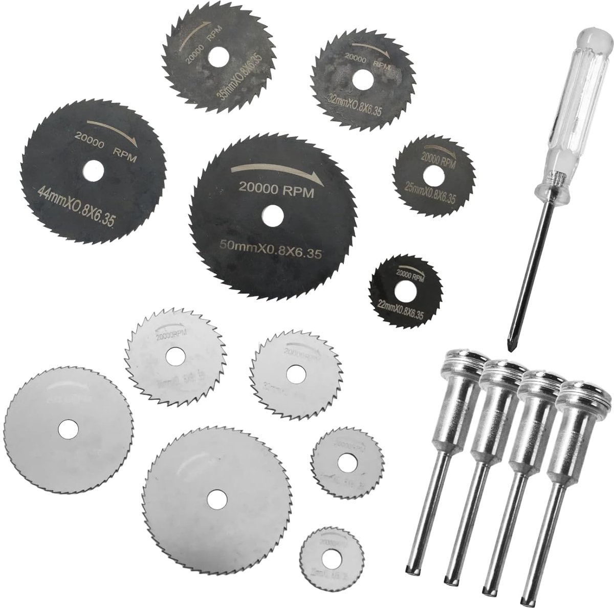 Dremel accessoires 17-delige set - HSS snijdisk - hoogwaardig en duurzaam - ideaal voor hout, plastic en metaal - ShopVlot