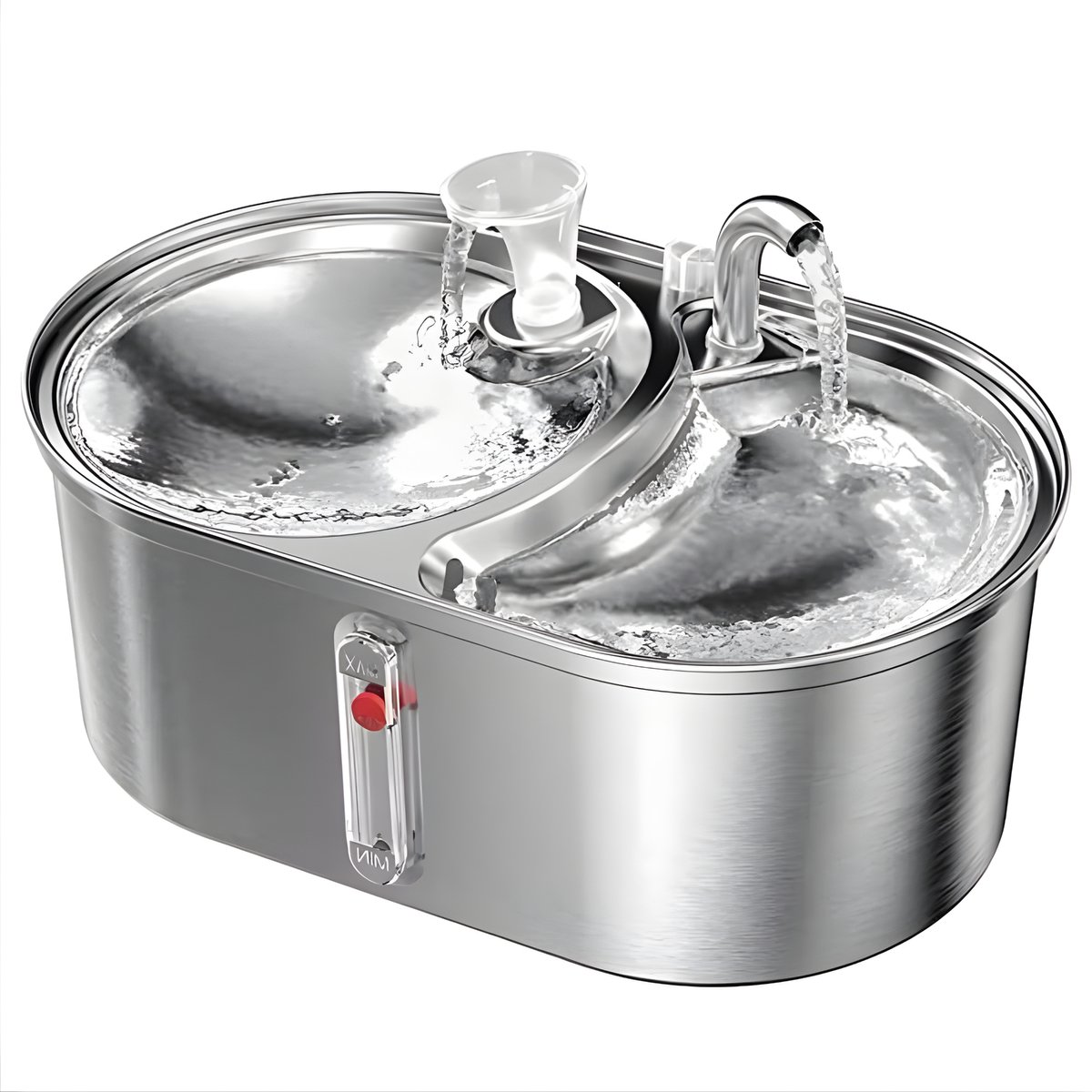 Automatische Kattendrinkfontein 3,2L - RVS Drinkfontein voor Katten - Fluisterstil met Waterniveauvenster - Wit