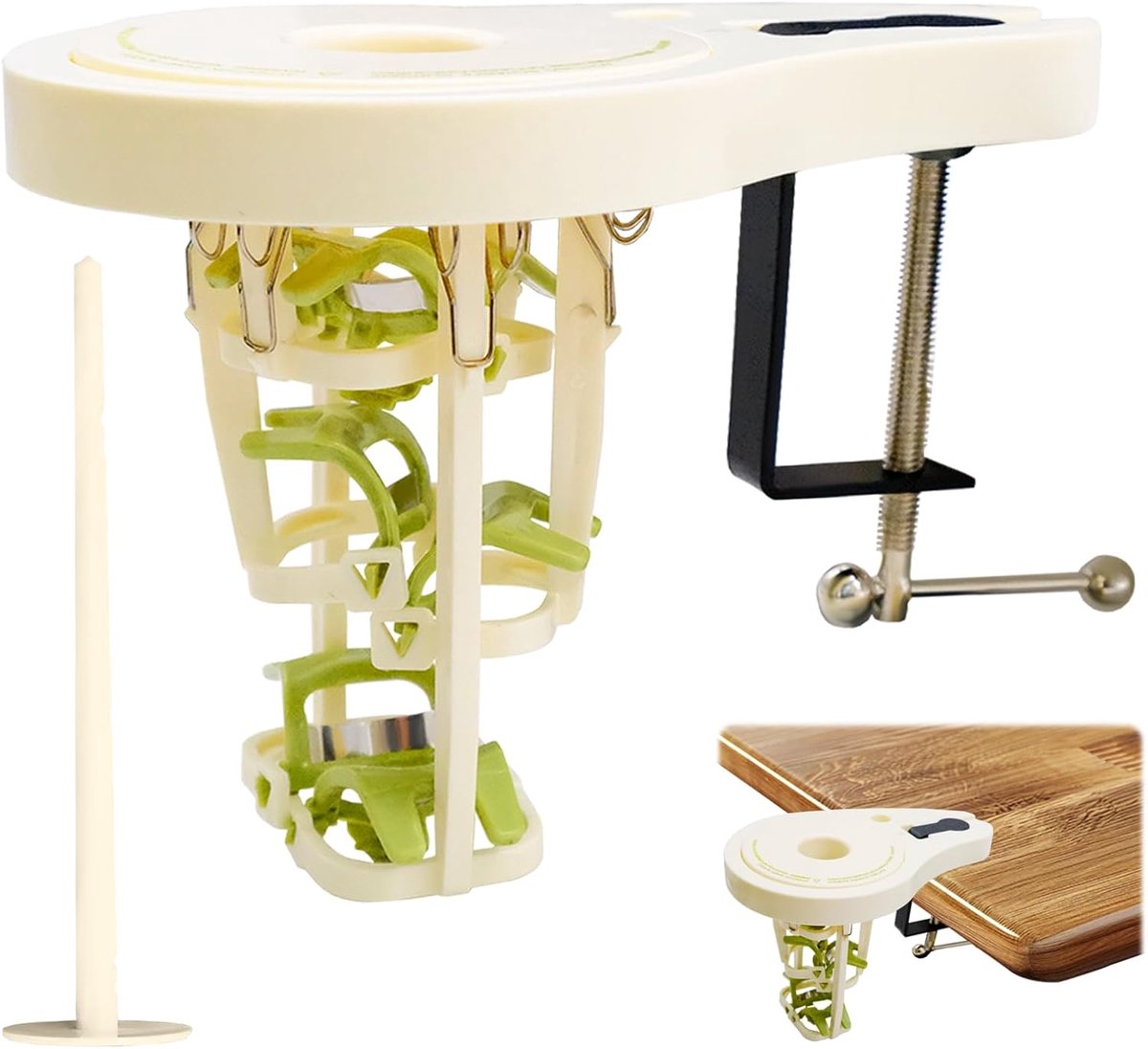 Asparagus Peeler Special Scale Knife Special Scale Knife for Asparagus with 6 Precision Knives, Spiral Clip and Push - ShopVlot