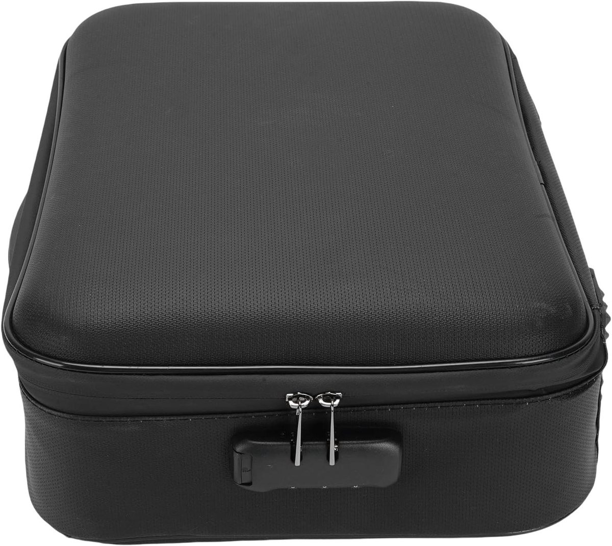 Brandwerende Koffer - Harde Documentenbox - Waardevolle Spullen Beschermen - Combinatieslot Beveiliging - 37x27x14 cm - Zwart