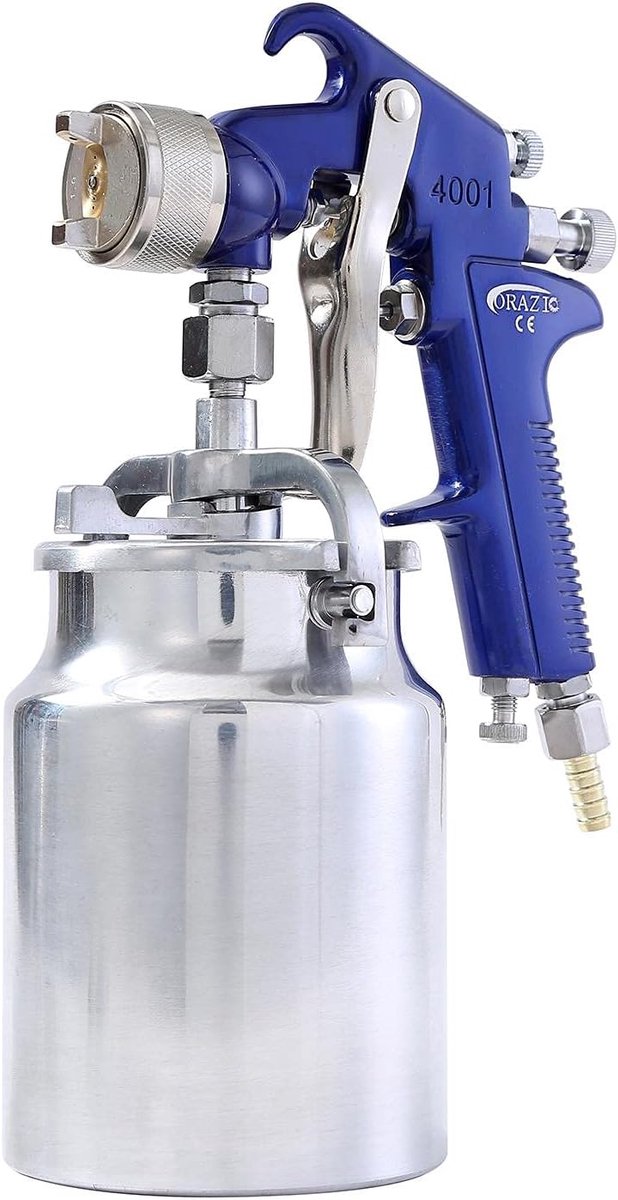 ORAZIO Air Paint Spray Gun, 1000ml Capacity 1.8mm Copper Nozzle Professional Quality Heavy Duty High Pressure Large - ShopVlot