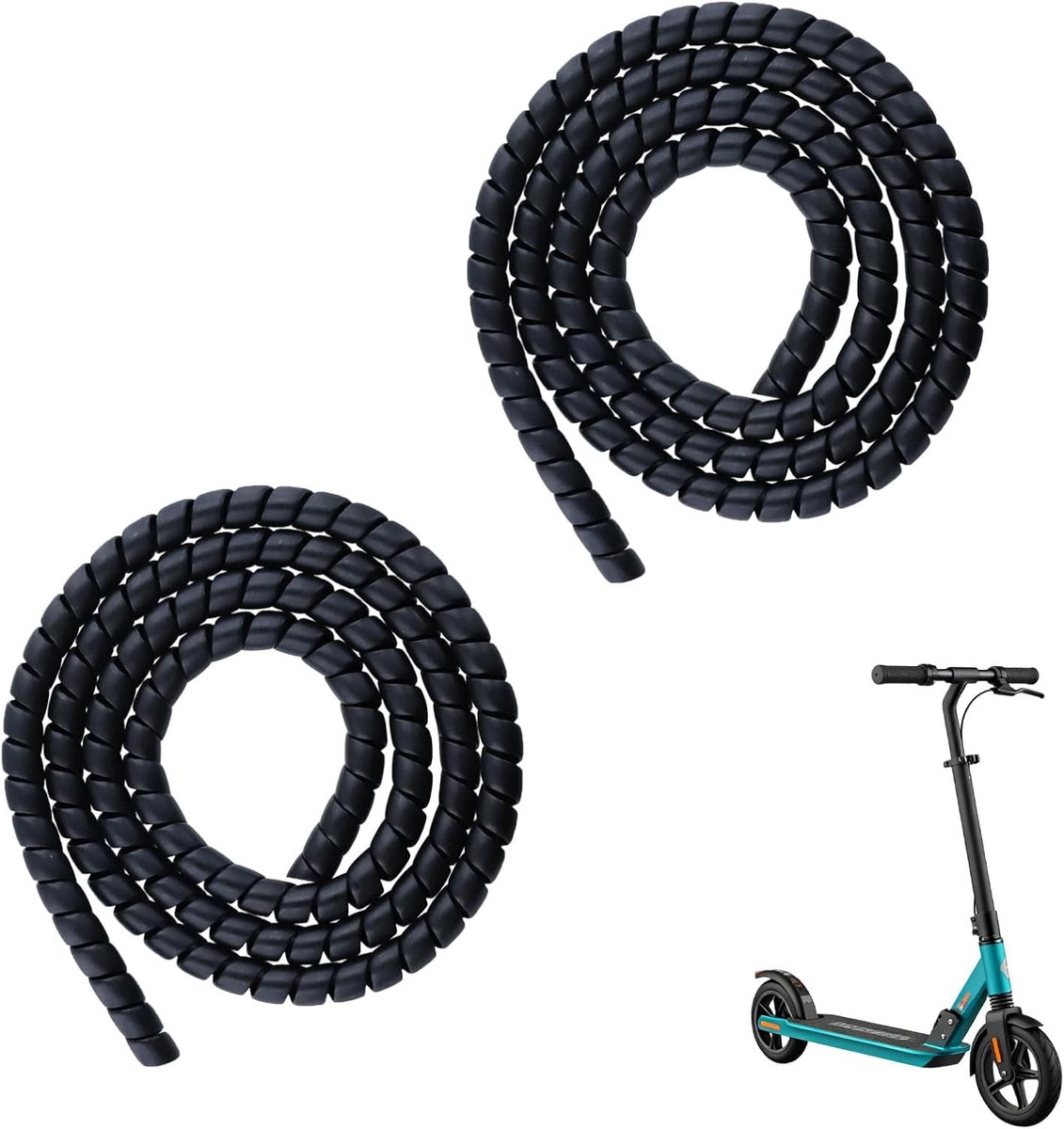 2 stuks flexibele 120 cm TPU-kabelspiraal voor e-scooters, perfect voor Xiaomi 1s/M365/Pro Ninebot scooter, aanpasbare - ShopVlot