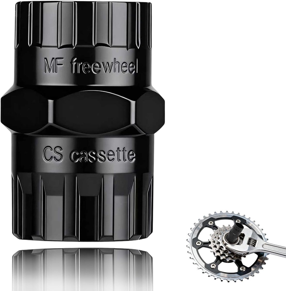 2-in-1 cassettewisselgereedschap voor fiets, Shimano compatibel, 5-12 versnellingen, van thermisch behandeld staal - ShopVlot