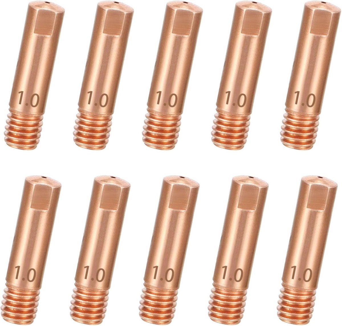 Contactnozzle 1mm - Koper - Hoge geleiding - Verbetert lasefficiëntie - ShopVlot