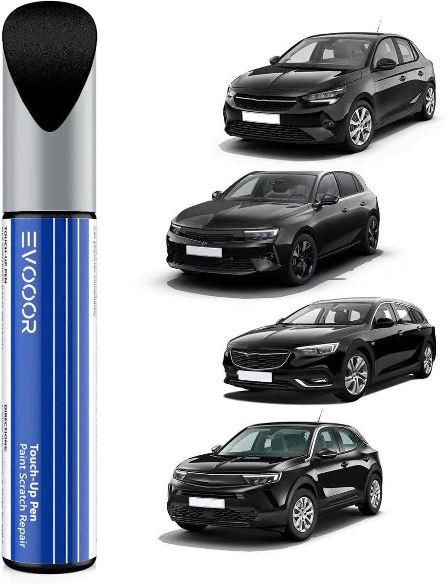 Autolak herstelpen - Graphiet zwart - Krassen en deukjes eenvoudig verhelpen - Voor Opel - ShopVlot