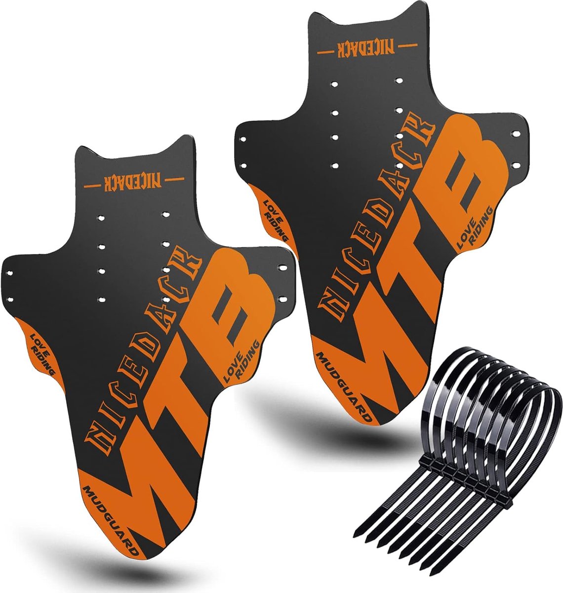 Mudguard Fit Mountain Bike Mudguard Fit 20-29 Inch MTB Front and Rear Mudguard Guard Compatible Bicycle Splash Guard - ShopVlot