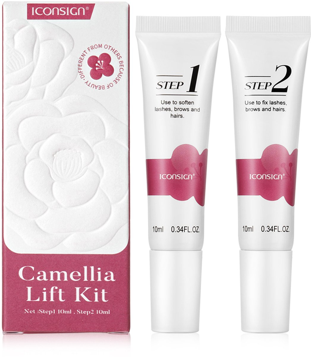 ICONSIGN® 2 in 1 Lash Lift & Brow Lamination – Koreaanse Formule – Wimperserum - Wenkbrauw Serum - Wimperlift - Wenkbrauw lift - Make Up Lifting - Glue Balm & Lotion – Vegan & Cruelty Free - Navulling (Geen Complete Kit)