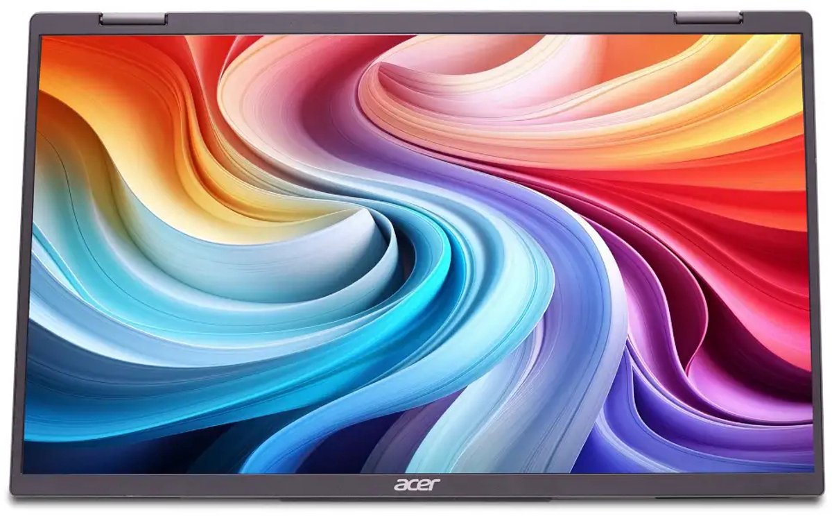 Acer PD3 Dubbele opvouwbare draagbare Monitor | PD163Q| Zwart