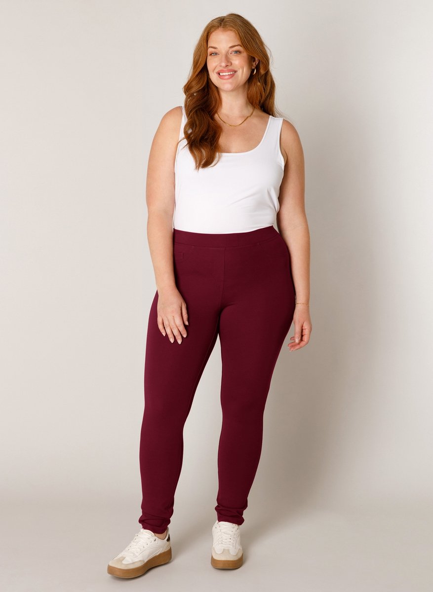 BASE LEVEL CURVY Arnika Tregging - Wine Red - maat 5(58/60)
