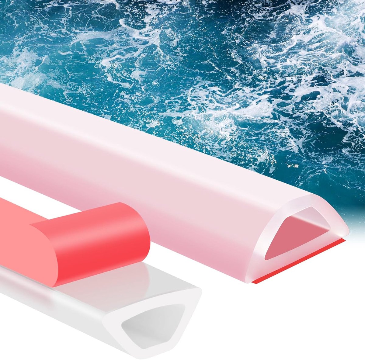 Douche beschermstrip 100 cm - zelfklevend silicone - waterdicht - voorkomt waterschade - ShopVlot