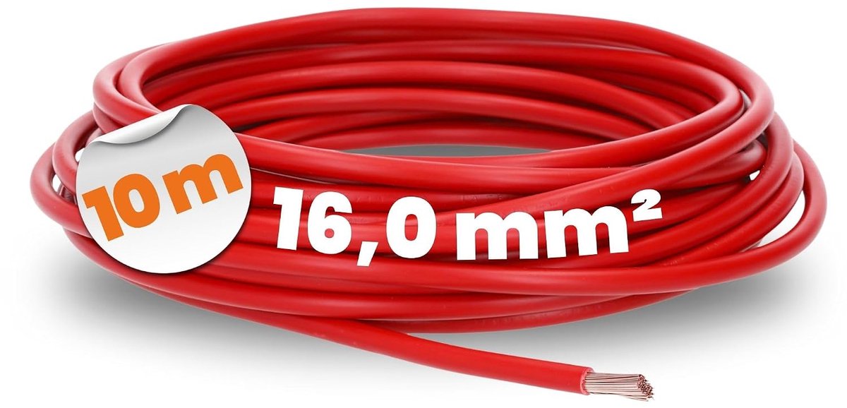 Wiring line 16 mm² - Flexibele leiding - PVC enkelader - Geschikt voor schakelkasten - ShopVlot