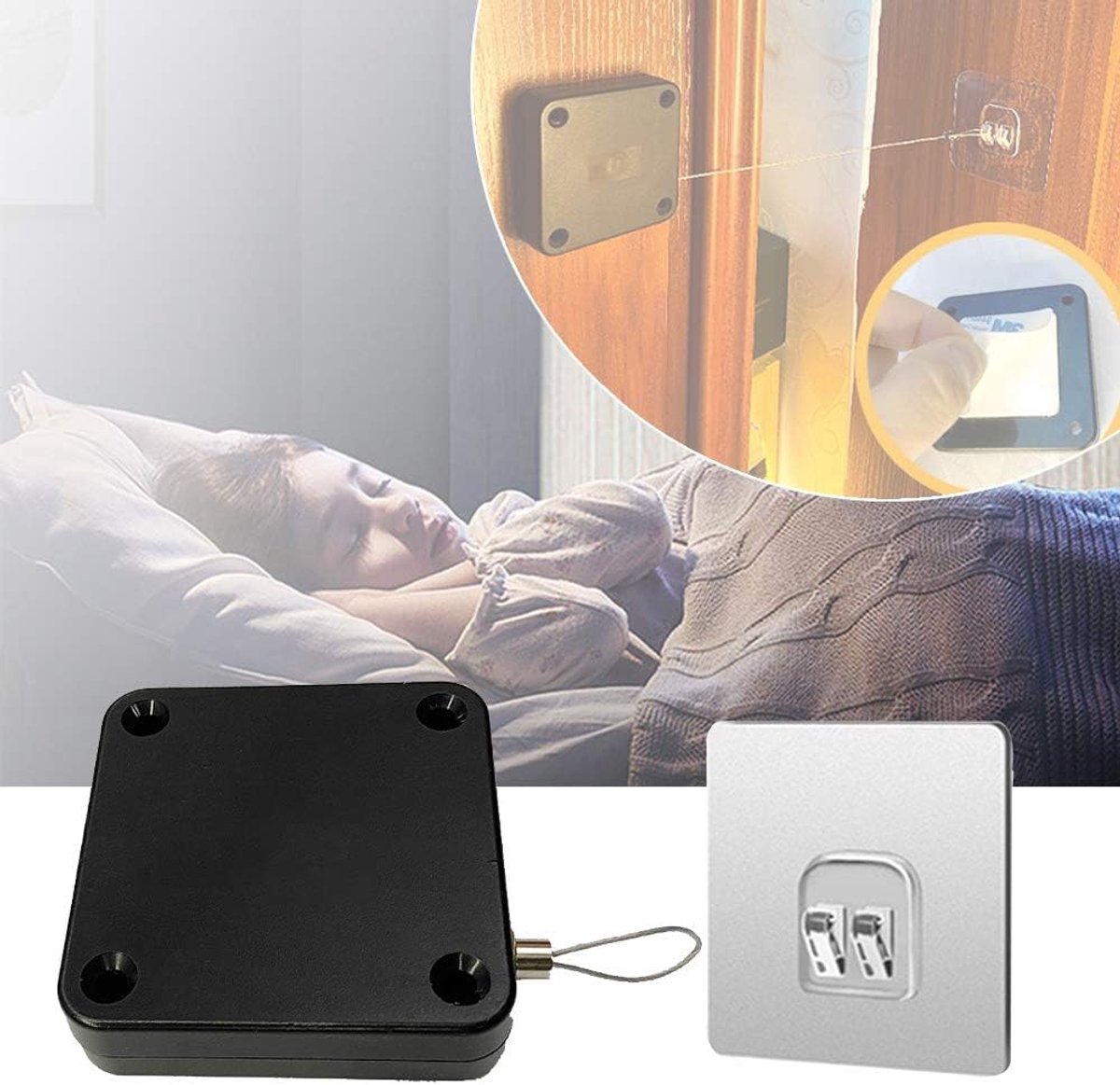 Automatische Deur Sluiter 800g - Zwart - Punch Free - Geschikt voor Middelzware Deuren - ShopVlot