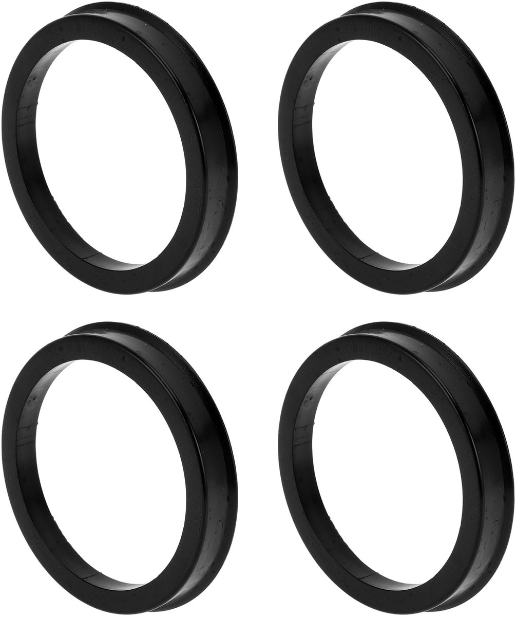 Solidchoice - Auto Wiel Hub Centric Ringen 69.6mm tot 58.1mm Zwart Polycarbonaat 4 Stuks