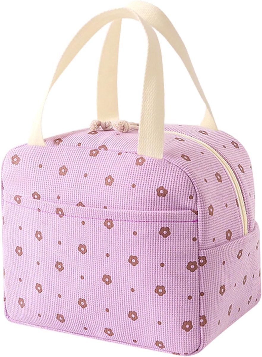 Insulated Lunch Bag, Insulated Lunch Box, Leakproof Cooler Bag, Portable Lunch Bag for Office, Work and School (Purple - ShopVlot