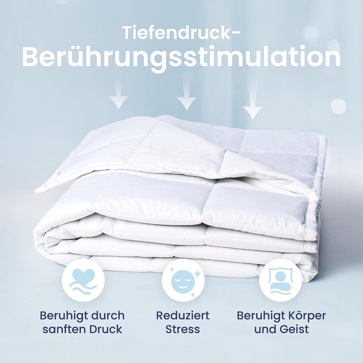 Anew weighted blanket - 9kg - Ademende overtrek; gelijkmatige gewichtsverdeling; voor volwassenen; ondersteunt - ShopVlot