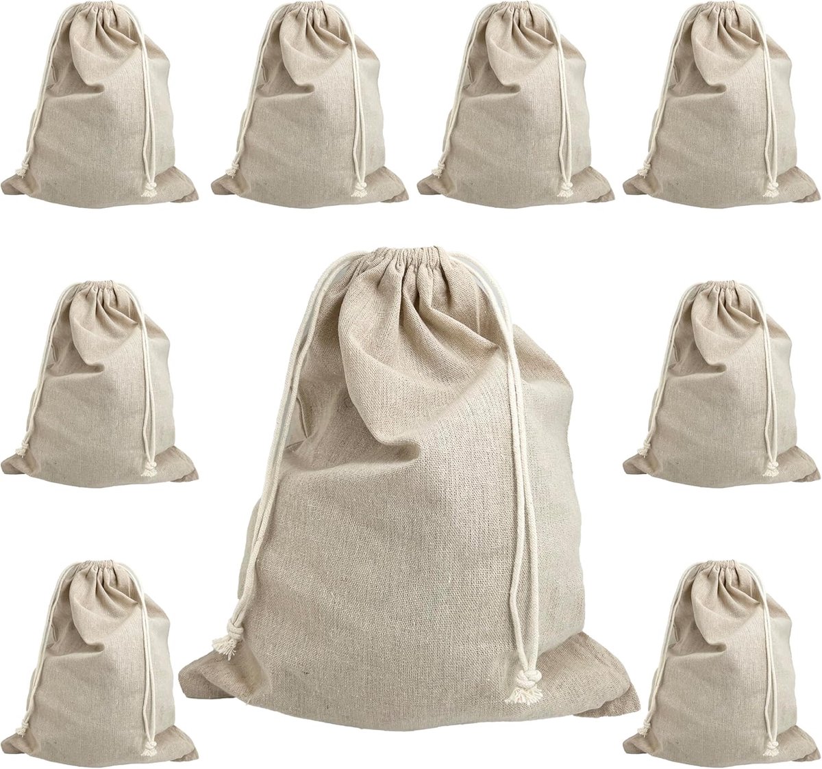 JinPhon 10 jute bags 27 x 32 cm - ShopVlot