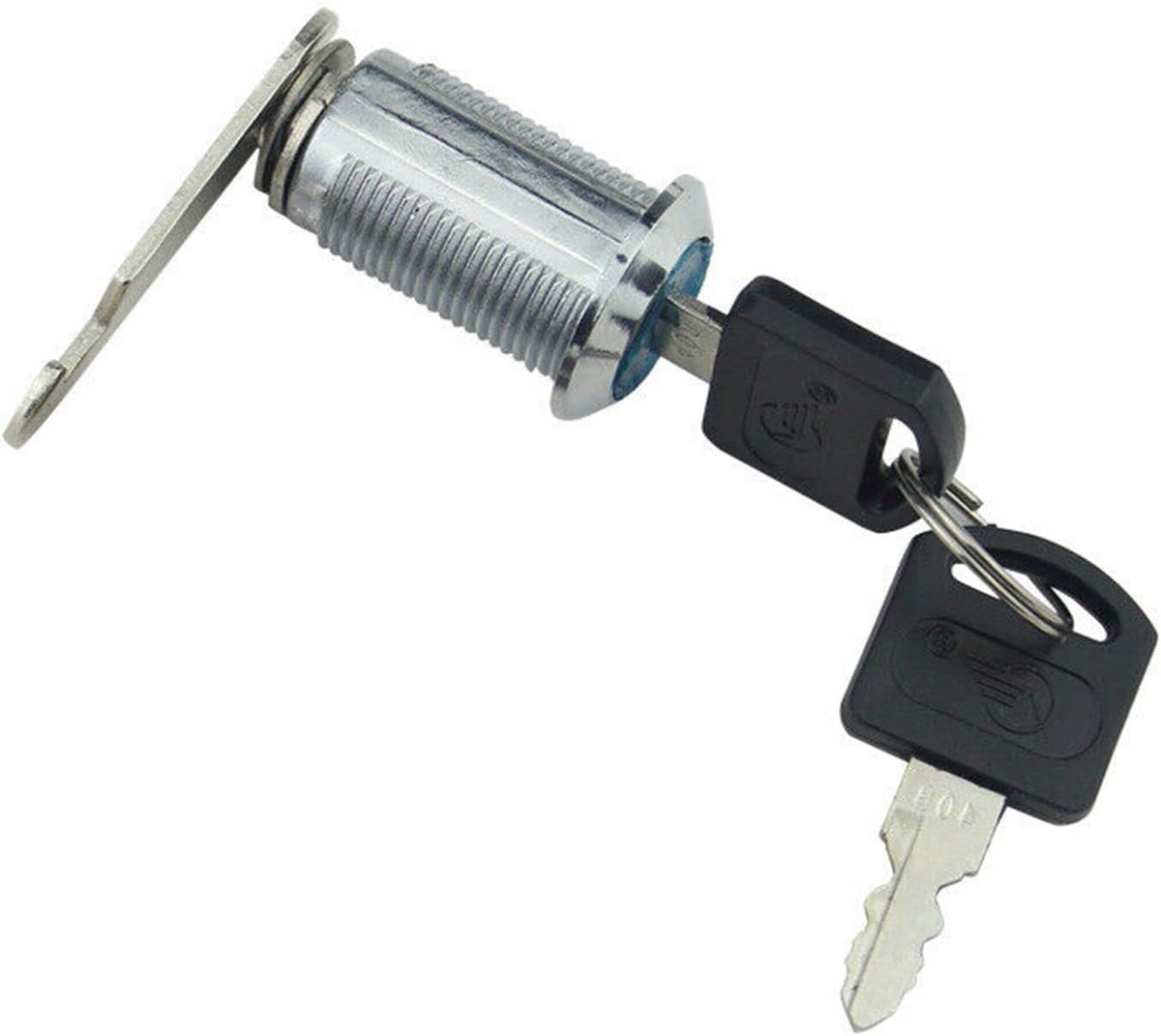 TopHomer 20 mm Universal Cylinder Lock - Letterbox/Cabinet/Drawer Lock - Zinc Alloy - 2 Keys Included - ShopVlot