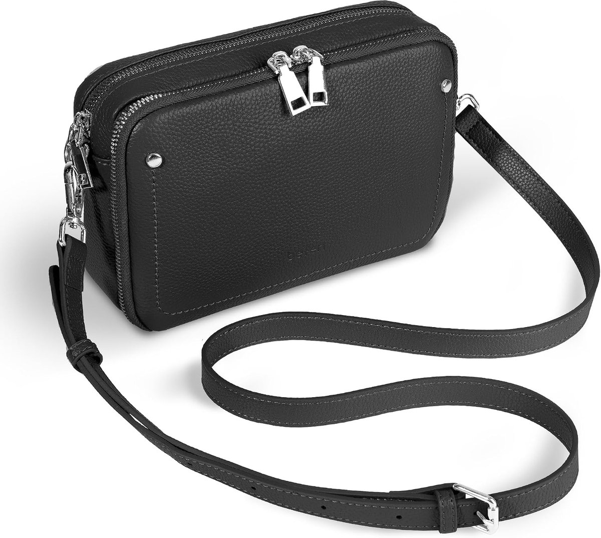 befen Genuine Leather Crossbody Bags for Women, Purses with Built-in RFID Wallet Woman Camera Shoulder Bag Handbags - ShopVlot